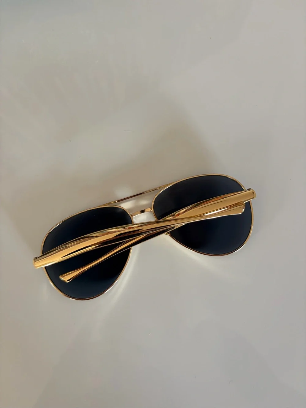 BOTTEGA VENETA STYLE Gold Aviator Sunglasses brown yellow glasses SARDINES